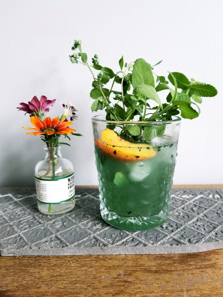 Peach and Spirulina Gazos Recipe