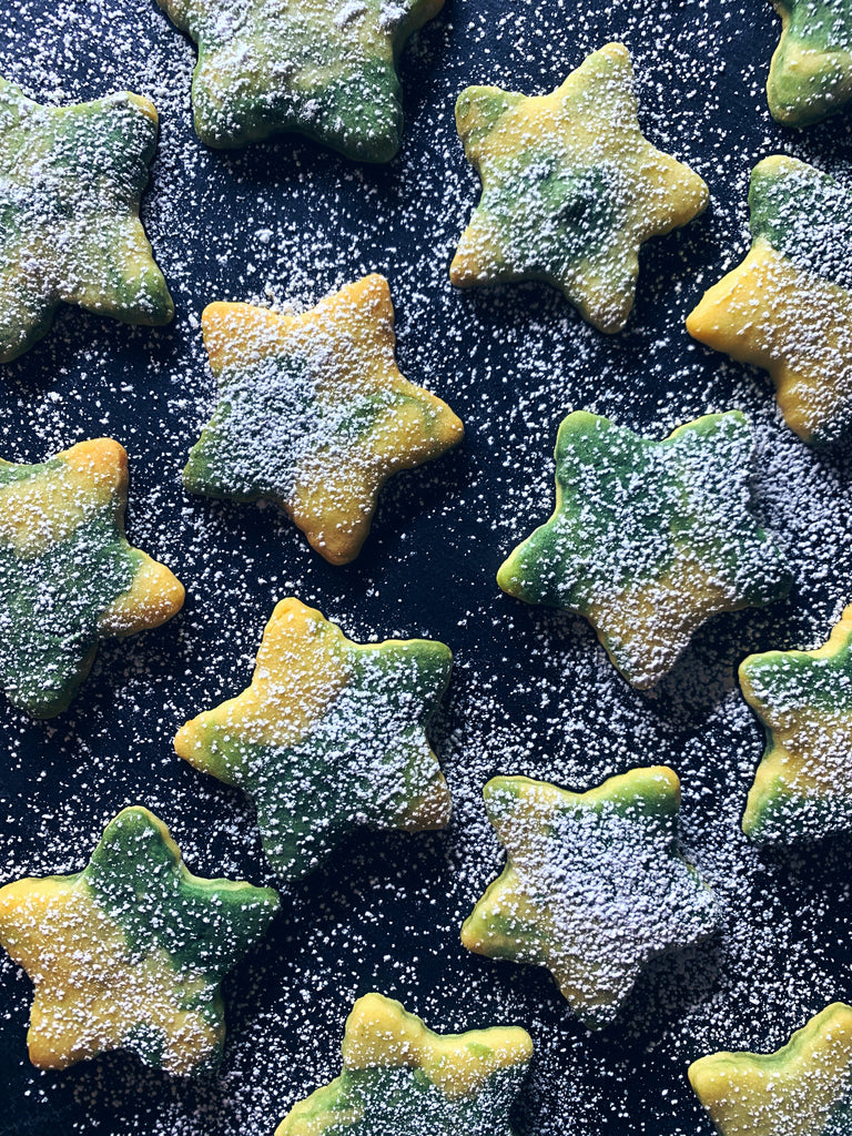 Spirulina Holiday Sugar Cookies