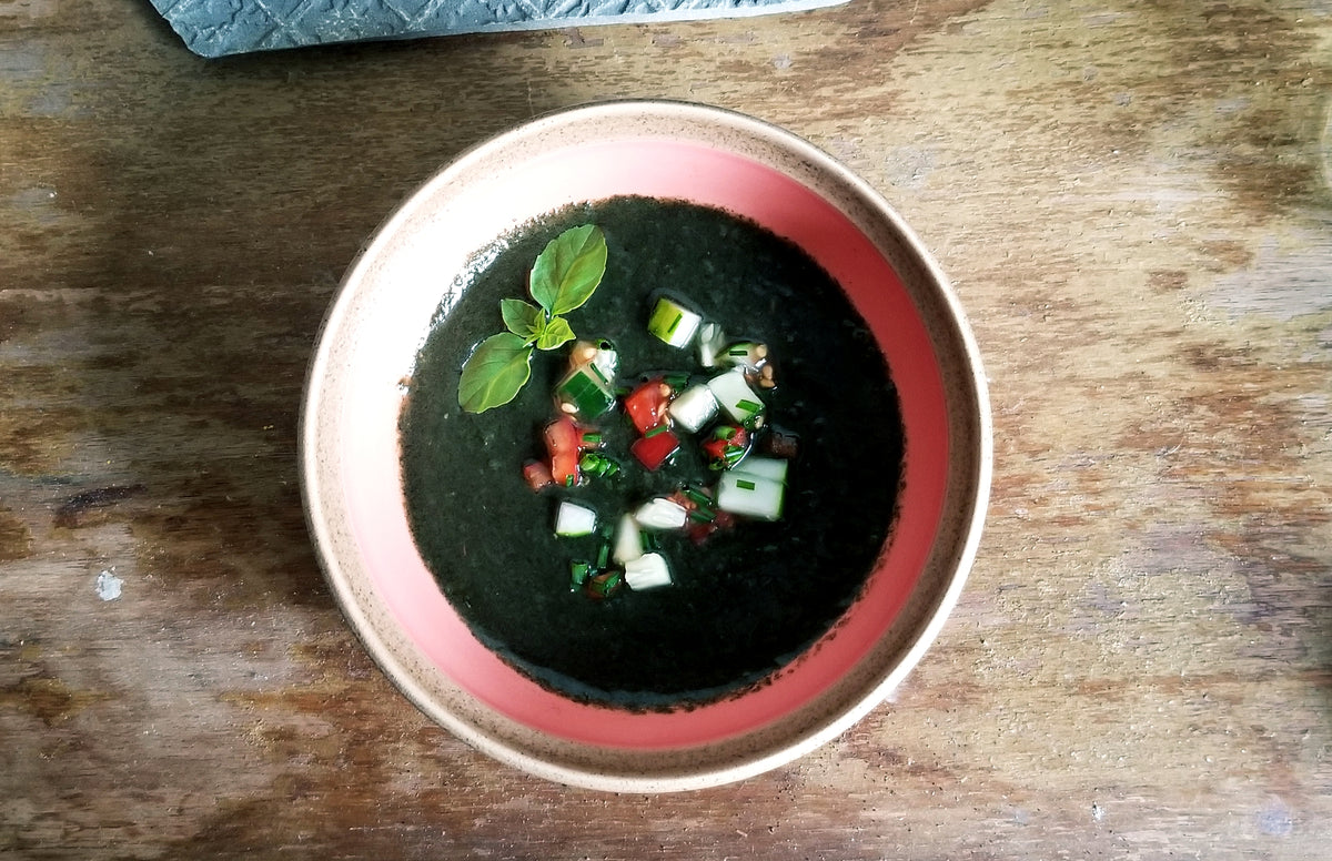 Creamy Spirulina Gazpacho